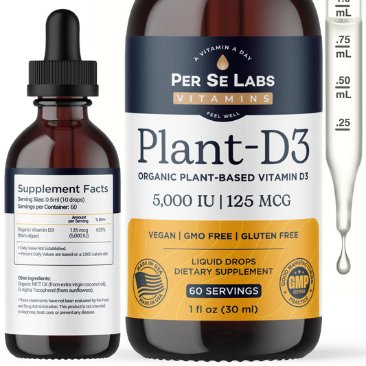Vegan Vitamin D3 Liquid Drops (60 servings)
