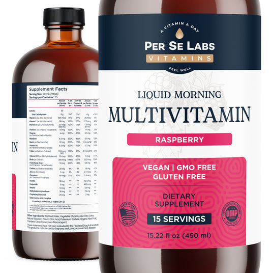 Liquid Multivitamin for Women, Men and Kids with Vitamin C, D3, E, A, B6, Vitamin B12, Zinc
