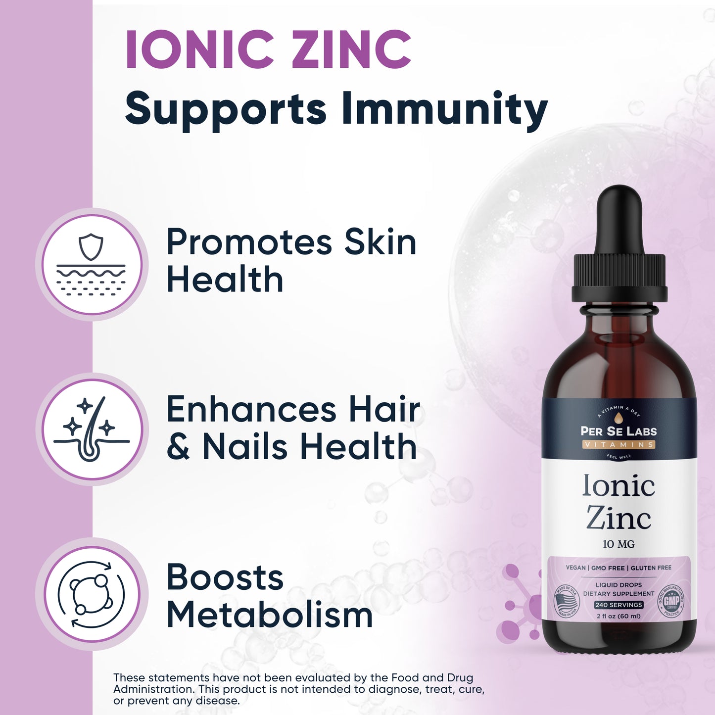 Ionic Zinc Vegan Liquid  (240 servings)